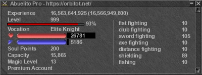 Signature for player Abuelito Pro