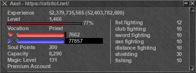 Signature for player Axel