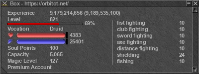 Signature for player Box