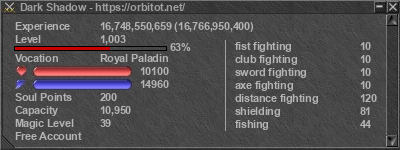 Signature for player Dark Shadow