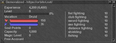 Signature for player Demoralized