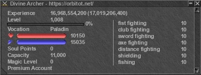 Signature for player Divine Archer