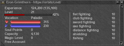 Signature for player Eron Grimthorn