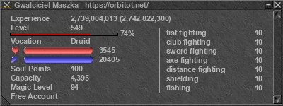 Signature for player Gwalciciel Maszka
