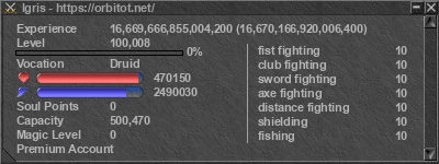 Signature for player Igris