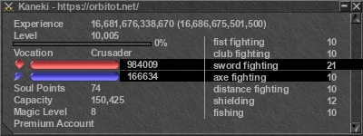 Signature for player Kaneki