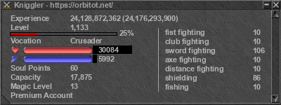 Signature for player Kniggler