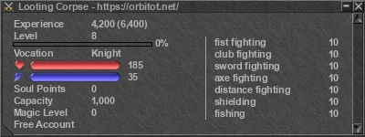 Signature for player Looting Corpse