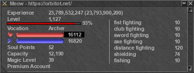 Signature for player Meow