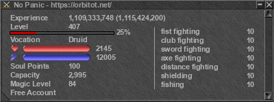 Signature for player No Panic