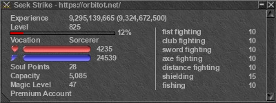 Signature for player Seek Strike