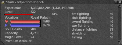 Signature for player Stark