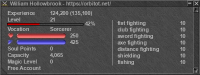 Signature for player William Hollowbrook